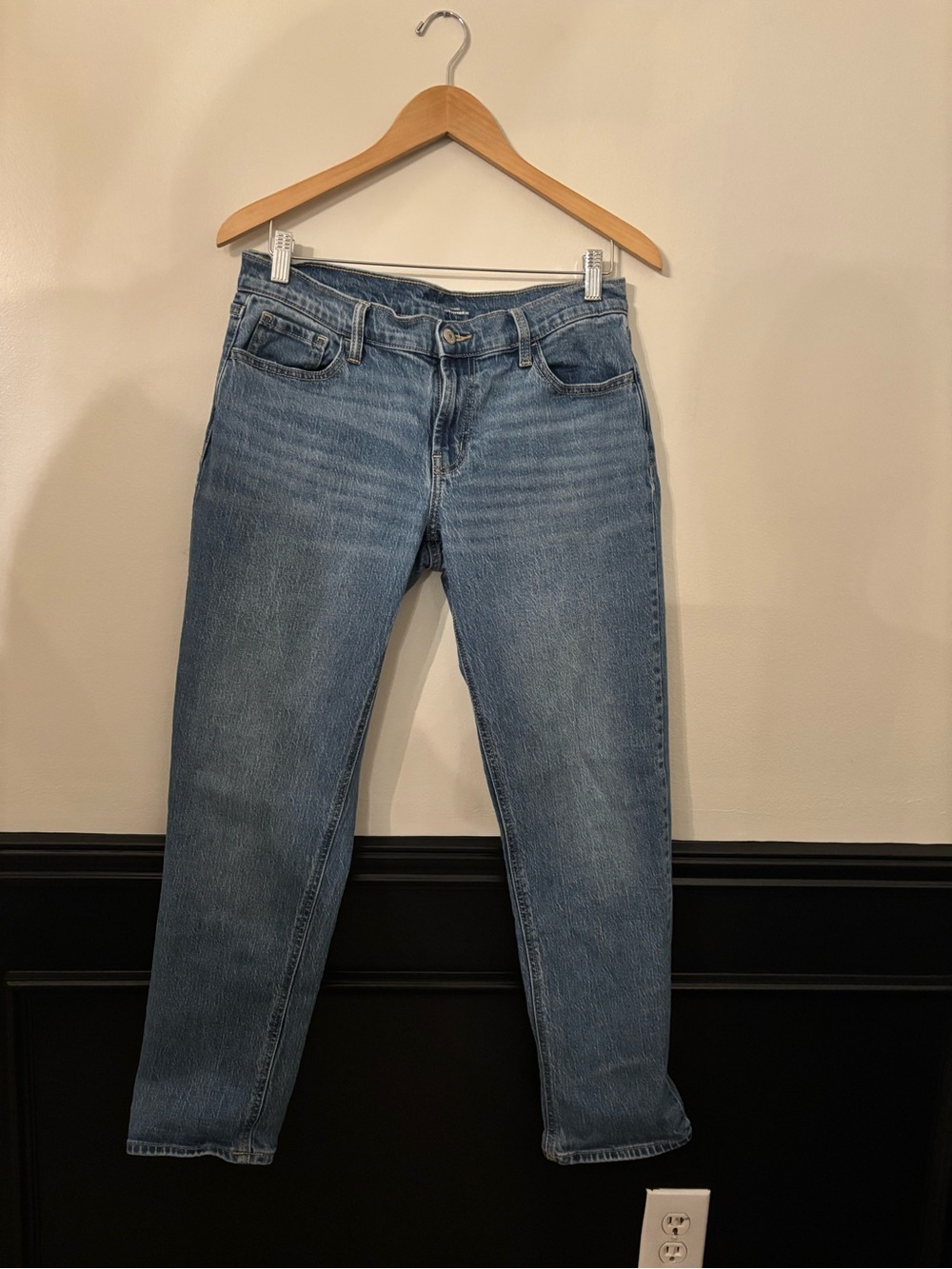 Old Navy - 6P - midrise wow boyfriend Classic Women's Blue Denim Jeans